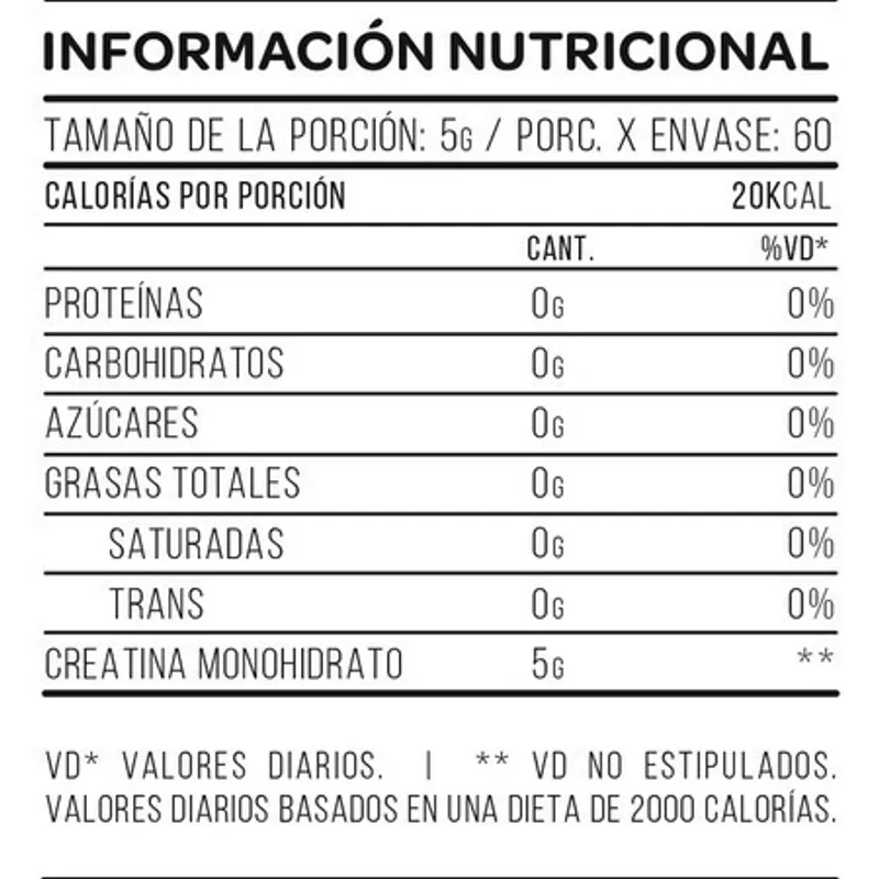 CREATINA MONOHIDRATADA STAR 300gr 2